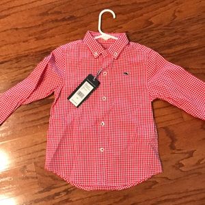 Vineyard Vines Old Town Gingham - tomato check